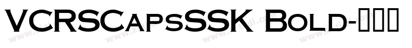 VCRSCapsSSK Bold字体转换